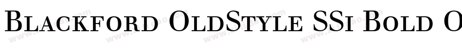 Blackford OldStyle SSi Bold Old Style Figures字体转换